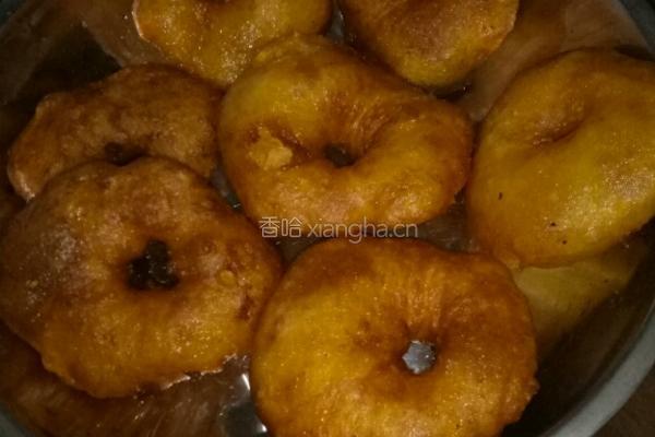 甜甜圈 油馍馍 南瓜饼的做法图解4