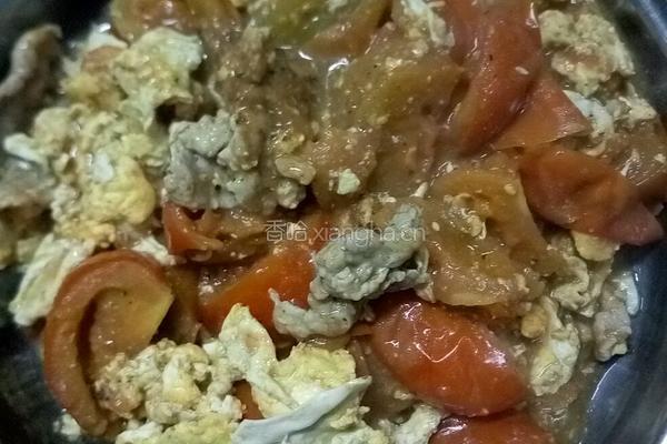 西红柿瘦肉炒蛋的做法图解9