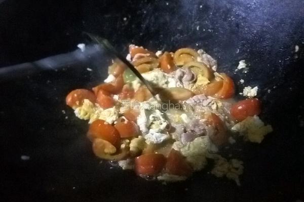 西红柿瘦肉炒蛋的做法图解8