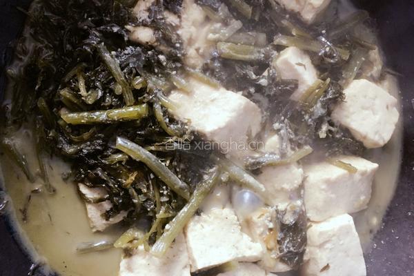 东北雪里蕻炖豆腐的做法图解8