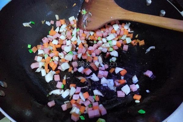 土豆火腿焖饭的做法图解5