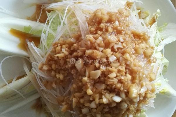 蒜蓉粉丝蒸娃娃菜的做法图解5