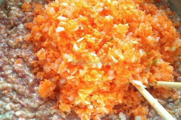 羊肉胡萝卜水饺的做法图解3
