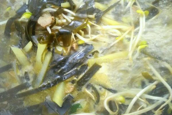 土豆条炖海带的做法图解5