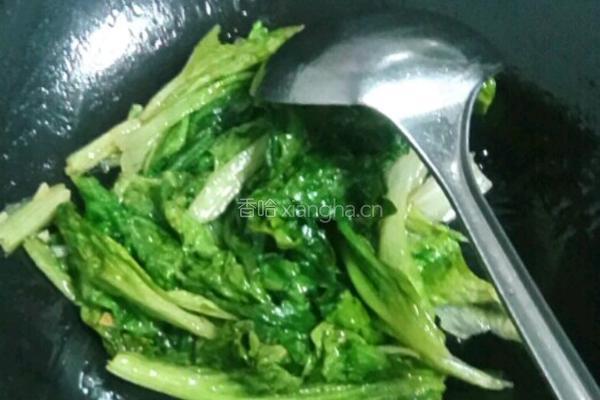 蒜末生菜的做法图解12