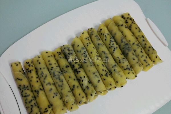 芝麻鸡蛋卷的做法图解14