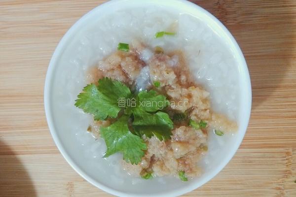 马蹄肉末拌白粥的做法图解7