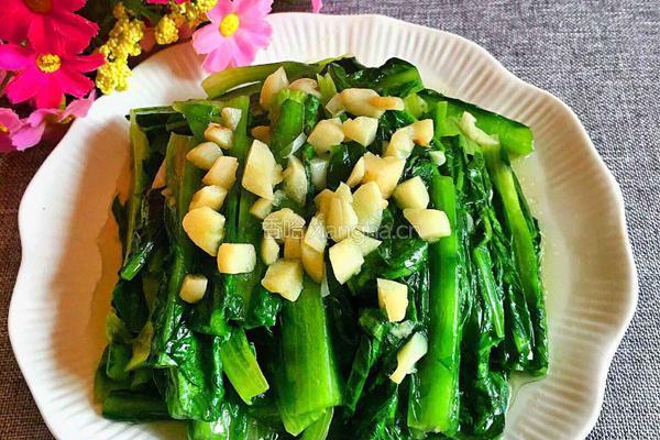 蒜香油麦菜的做法图解6