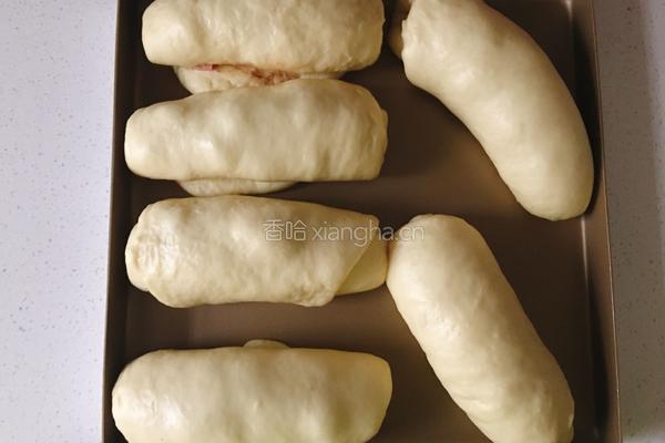 葱香肉松火腿芝士面包的做法图解13