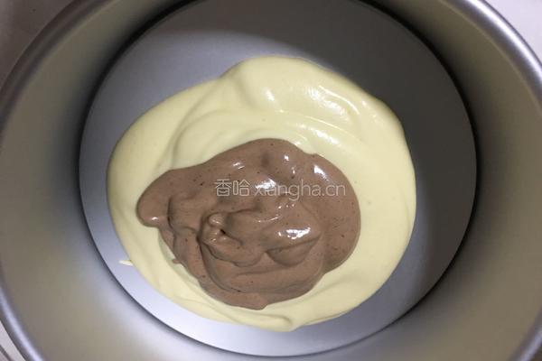 斑马纹戚风蛋糕的做法图解13