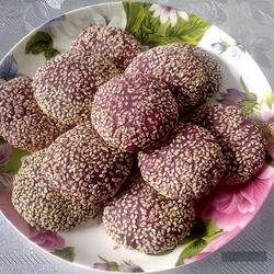 紫薯糯米饼的做法[图]