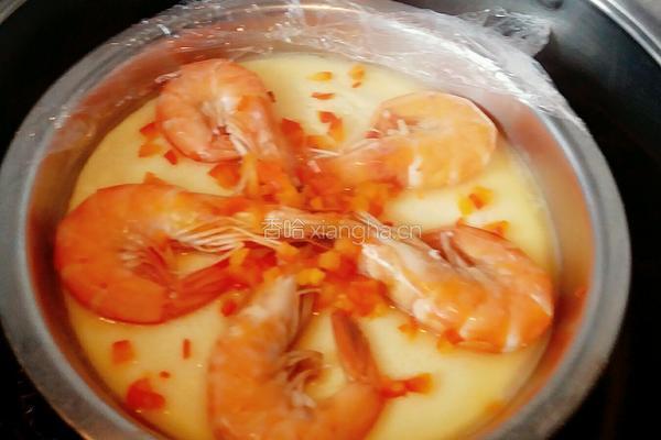 大虾豆腐鸡蛋羹的做法图解10