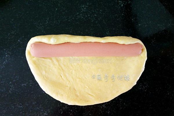 火腿肠肉松面包的做法图解8