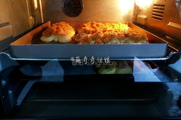 火腿肠肉松面包的做法图解21