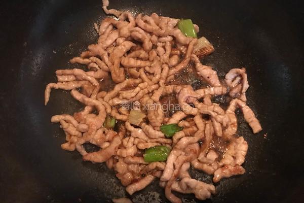 蒜黄炒肉丝的做法图解9