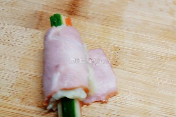 蔬菜培根卷的做法图解15
