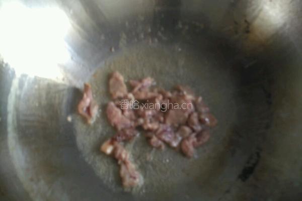 菠菜炒肉的做法图解3