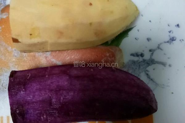 宝宝辅食双薯小点的做法图解1