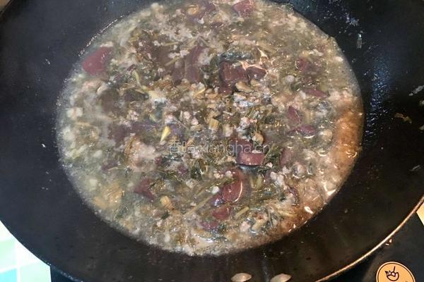 酸菜肉末猪血汤的做法图解8