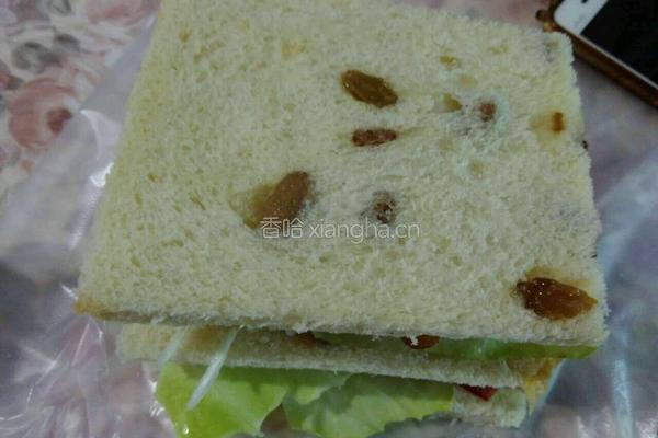 鸡蛋火腿三明治的做法图解15