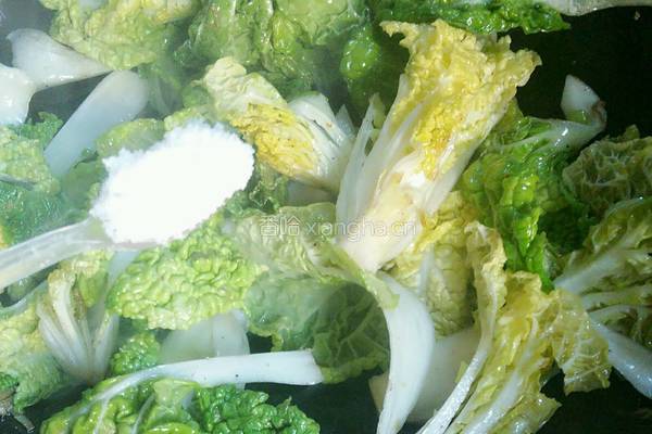 家常青菜豆腐的做法图解8