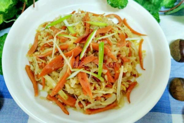 火腿肠炒酸菜丝的做法图解8