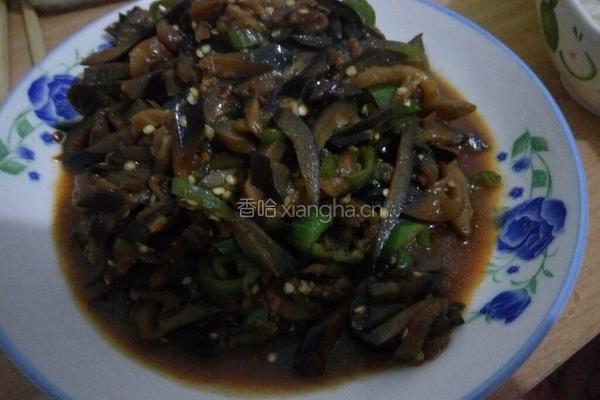 尖椒炒茄丝的做法图解5