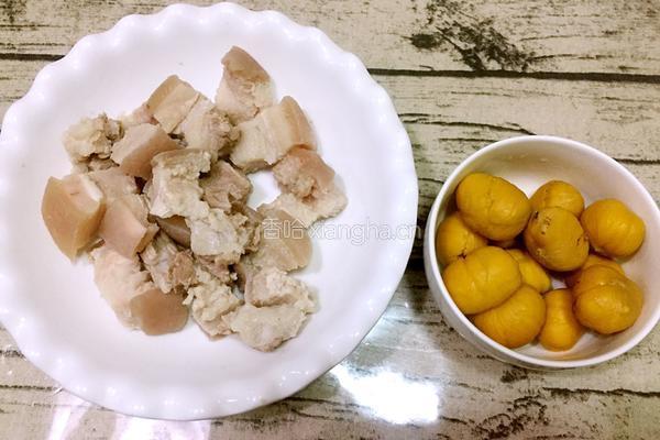 板栗红烧肉的做法图解6
