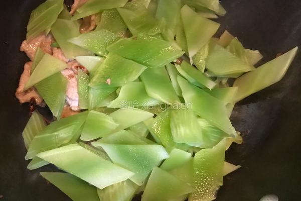 青笋炒肉片的做法图解11