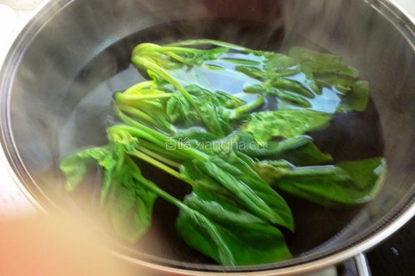 蒸鱼豉油菠菜卷的做法图解5