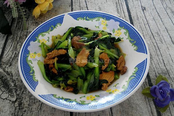 肉炒花叶菜