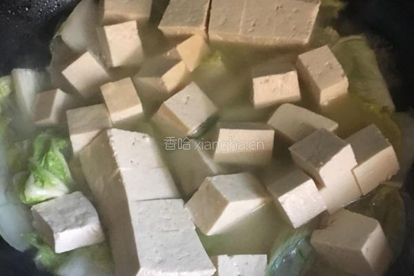 清淡白菜豆腐虾米汤的做法图解9