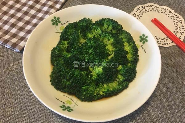 清蒸西兰花的做法图解5