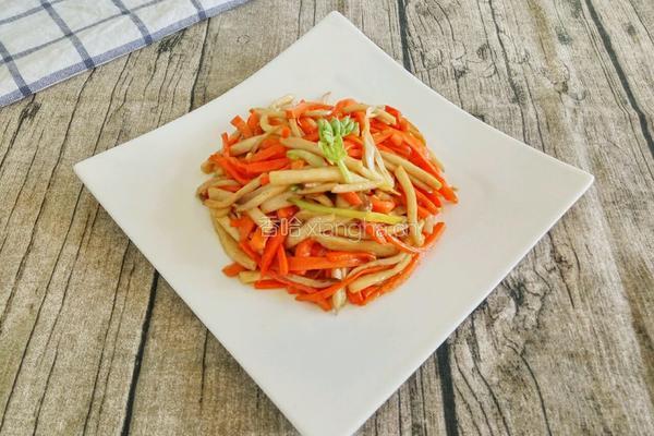 蚝油胡萝卜杏鲍菇的做法图解14