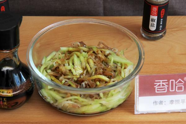 黄瓜拌海蜇皮的做法图解6