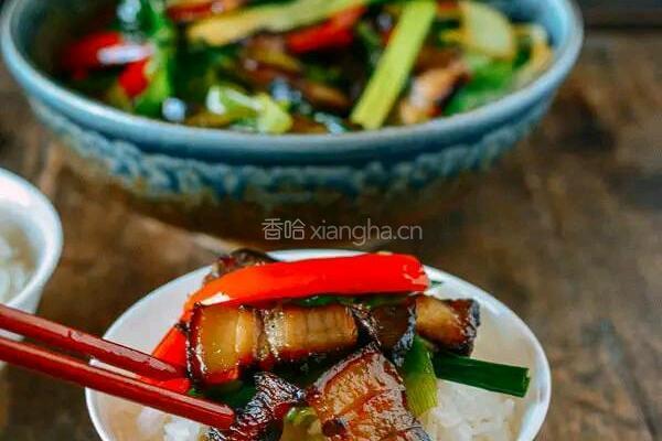 家常炒腊肉的做法图解4