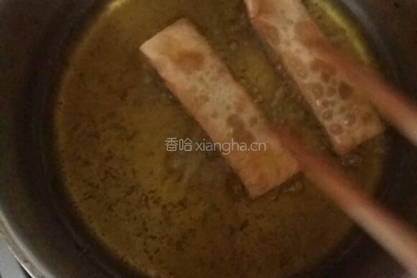 馄饨皮春卷的做法图解2