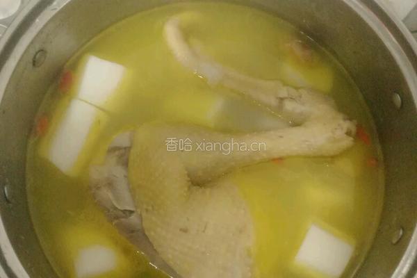 山药土鸡汤的做法图解3