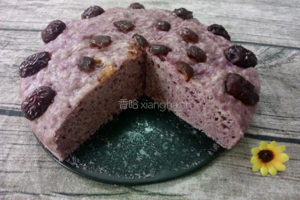 紫薯发糕的做法图解9