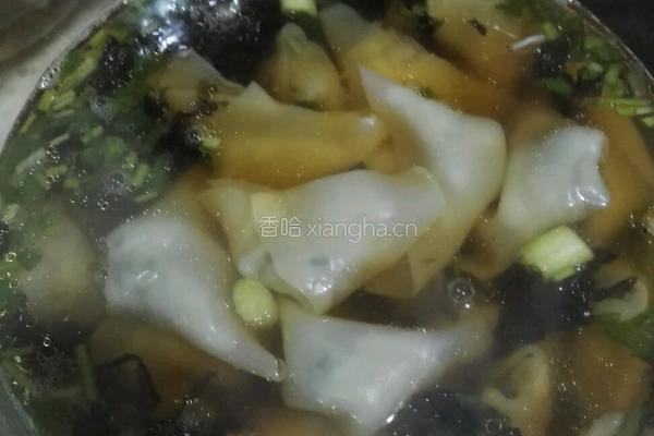 清汤荠菜馄炖的做法图解6