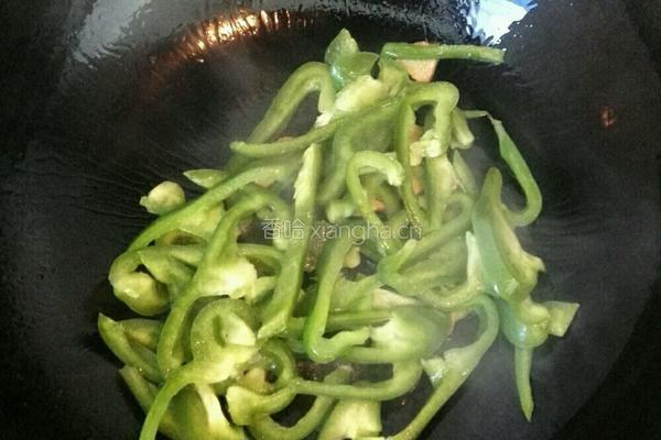 青椒肚丝的做法图解3