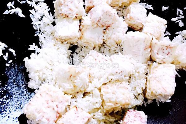香芋鸡焖饭的做法图解12
