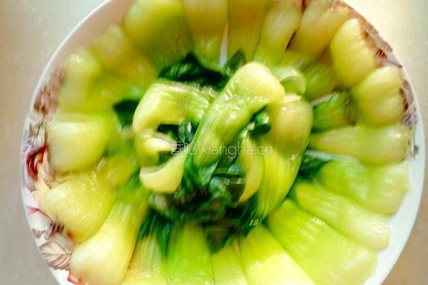 香菇油菜的做法图解1