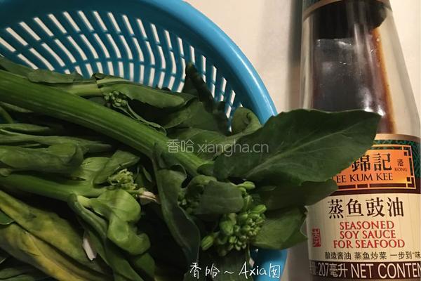 白灼芥兰的做法图解1