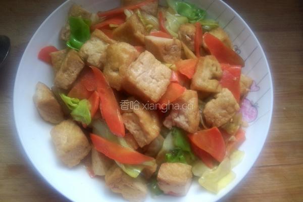 家常炒豆腐的做法图解8