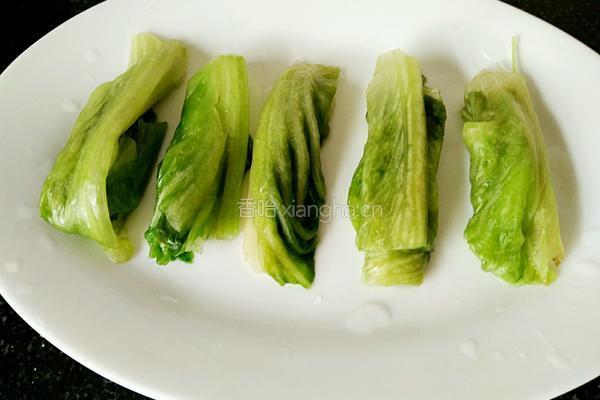 蚝油生菜卷的做法图解4