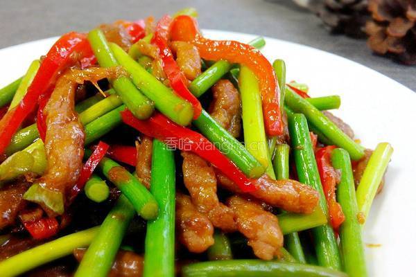 蒜薹炒肉的做法图解14