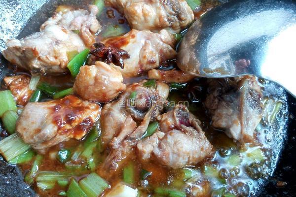 鸡腿炖豆角的做法图解2