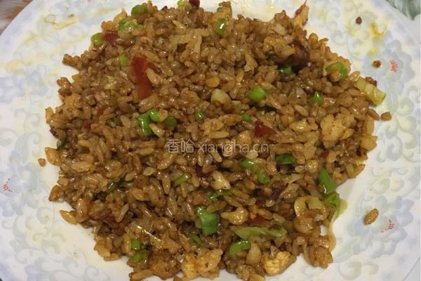 酱油炒饭的做法图解5
