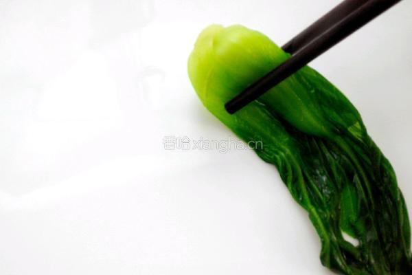 蚝油香菇油菜的做法图解6
